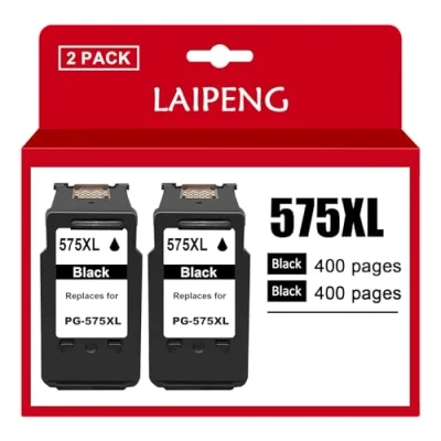 Abbildung von LAIPENG 575XL 576XL Patronen 2 Schwarz Kompatibel für Canon PG 575 CL 576 PIXMA TS3550i TS3551i TR4750i TR4751i Drucker Multipack