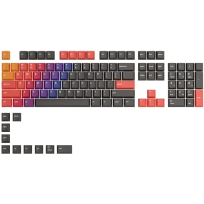 Abbildung von Glorious Gaming 114x GPBT Keycaps Cherry Profil, äußerst widerstandsfähiger PBT Kunststoff, optisch EIN Blickfang, überragende Akustik, Lichtecht, US Layout Celestial Fire