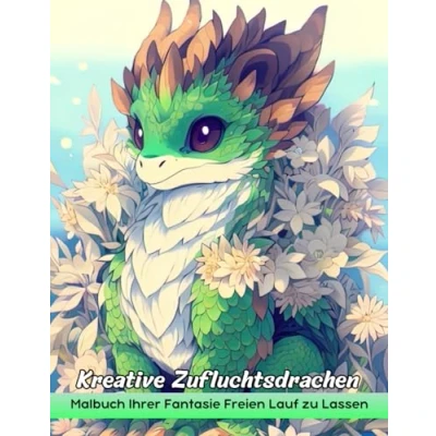 Abbildung von Kreative Zufluchtsdrachen Malbuch: Creative Haven Dragons Malvorlagen, Skurrile Designs Für Künstlerische Freude Und Mythische Majestät