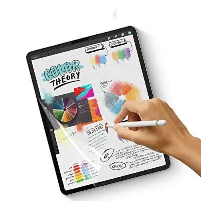 Abbildung von Thorani 2 Stück Paper Feel Schreib &amp; Zeichenfolie für iPad Air 5 4 (2022/2020) Pro 11&quot; Zoll 2022/2021/20/18 kompatibel mit Apple Pencil Face ID