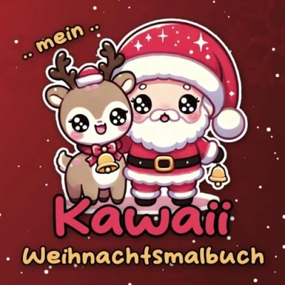 Abbildung von Süßer Weihnachtszauber: Ein Kawaii Malbuch für die Adventszeit