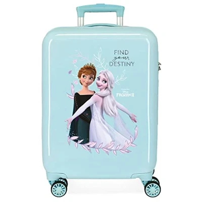 Abbildung von Disney Frozen Memories Kabinentrolley, blau, 38 x 55 20 cm, starr, ABS Kombinationsverschluss, seitlich, 34 l, 2 kg, 4 Räder