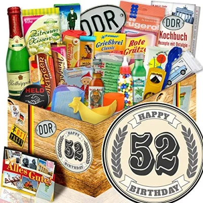 Abbildung von Geburtstagsgeschenk 52. / DDR Waren 24tlg. Geschenke Geburtstag