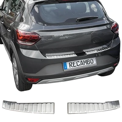 Abbildung von Ladekantenschutz Edelstahl CHROM kompatibel für Dacia Sandero III DJF BJ ab 2021&gt; premium Qualität von RECAMBO