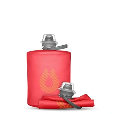 Abbildung von Hydrapak, Stow (500ml) Rot Zusammenklappbare Wasserflasche Ultraleichte &amp; verpackbare Reiseflasche, flexible Ski , Wander Fahrrad oder Kletterflasche