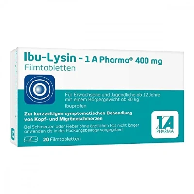 Abbildung von 1 A Pharma Ibu Lysin 400 mg 20 St
