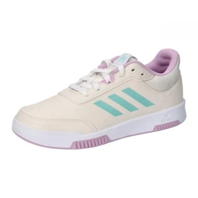 Abbildung von adidas Unisex Kinder Tensaur Sport Training Lace Shoes Laufschuhe, Chalk White Semi Flash Aqua Bliss Lilac