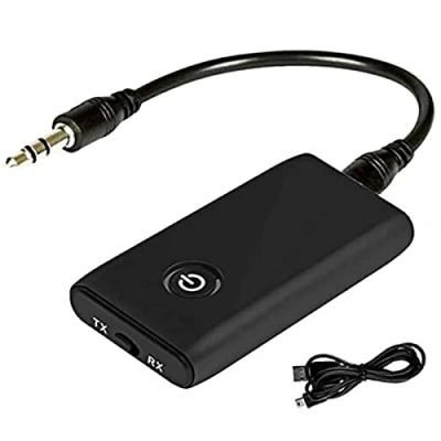 Abbildung von Bluetooth Adapter Audio 5.0,2 in 1 Mini Wireless Sender Empfänger, Transmitter and Receiver für Kopfhörer HiFi Lautsprecher Radio Auto TV PC Laptop Tablet MP3 /MP4