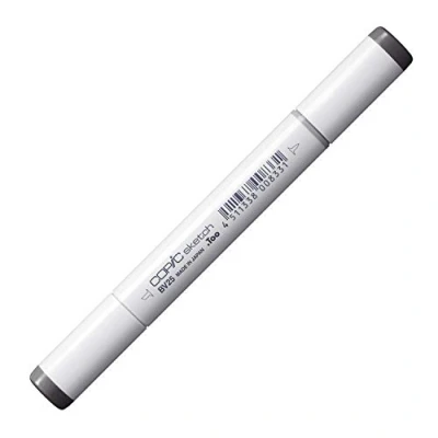 Abbildung von COPIC Sketch Marker Typ BV 25, Grayish Violet, professioneller Pinselmarker, mit einer Super Brush Spitze und Medium Broad