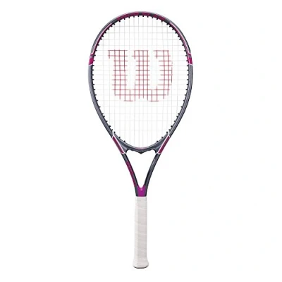 Abbildung von Wilson Tour Slam Freizeit Tennisschläger für Erwachsene, Griffgröße 5,1 11,4 cm, Pink/Grau