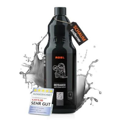 Abbildung von ADBL Defoamer (1L) Hocheffizientes Antischaummittel für Nasssauger Verlängert die Betriebszeit durch Reduzierung von Schaum in Schmutzwassertanks Zusatz Polster und Textilreiniger
