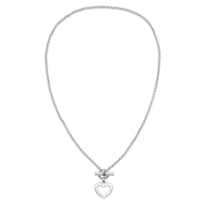 Abbildung von Tommy Hilfiger Kette mit Anhänger Schmuck Edelstahl Halsschmuck Erbskette VALENTINS DAY, Emaille