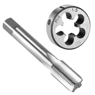 Abbildung von QWORK® Gewindebohrer M18x1.5mm, und Schneideisen Set