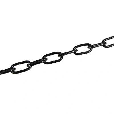 Abbildung von Stahlkette Kette mit Japanlack überzogen schwarz 250 cm x 5 mm