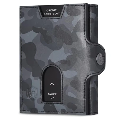 Abbildung von VON HEESEN Geldbörse Whizz Wallet mit RFID Schutz, 5 Kartenfächer und Mini Münzfach, Slim Geldbeutel Portemonnaie inkl. Schutz &amp; Geschenkbox