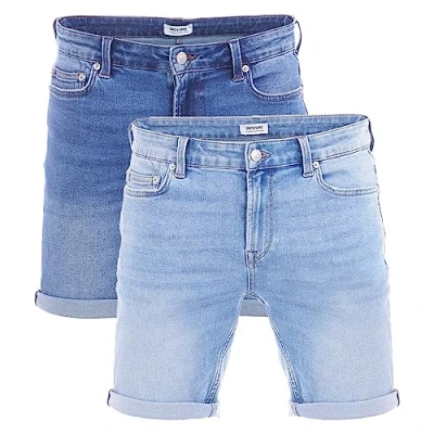 Abbildung von Only &amp; Sons 2 PACK Jeans Shorts Medium blue light blue, Herren, Größe: Medium,