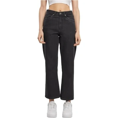 Abbildung von Urban Classics Jeans Straight Leg, Damen, Größe: 36, Black washed
