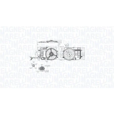 Abbildung von MAGNETI MARELLI 069422858010 Lüfter 398 12 234 MINI: Schrägheck
