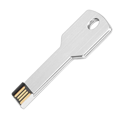 Abbildung von ASHATA USB Flash Laufwerk in Schlüsselform, Silbernes Thumb 8 GB 64 GB, Memory Stick Expansion Disk, für Computernutzung(64GB)
