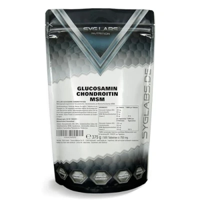 Abbildung von Glucosamin Chondroitin MSM + Vitamin C hochdosiert 500 Tabletten für 4 Monate