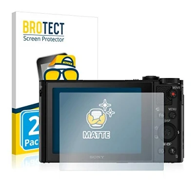 Abbildung von BROTECT Entspiegelungs Schutzfolie für Sony Cyber Shot DSC WX500 (2 Stück) Matte Displayschutz Folie, Anti Reflex, Fingerprint