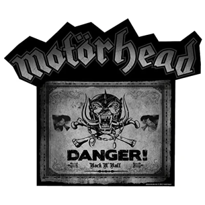Abbildung von Motörhead Aufkleber Danger Rock N&#039; Roll Sticker Lemmy ca.11x9 cm