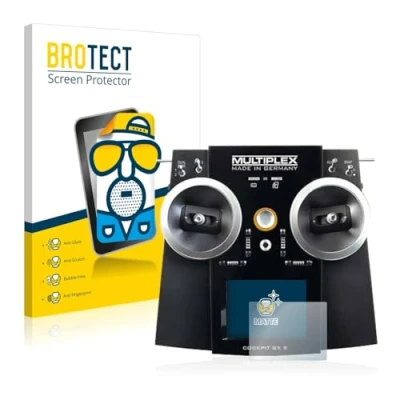 Abbildung von BROTECT Entspiegelungs Schutzfolie für Multiplex Cockpit SX9 (2 Stück) Matte Displayschutz Folie, Anti Reflex, Fingerprint