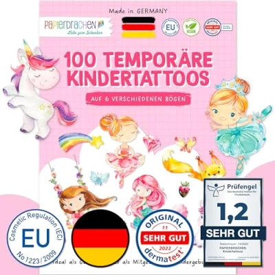 Abbildung von PAPIERDRACHEN Kindertattoo 100 Kindertattoos zum Aufkleben