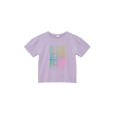 Abbildung von s.Oliver MIT Smileyfront Tshirt print für Kinder, Größe: 146/152, Lavendel