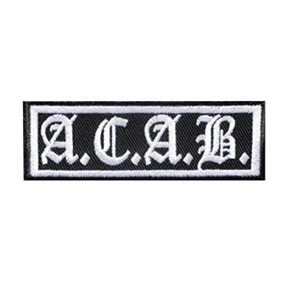 Abbildung von Catch the Patch Aufnäher Bügelbild, Aufbügler, Applikationen, Patches, Flicken, zum aufbügeln, Polyester, Biker Zitat Spruch A.C.A.B. Größe: