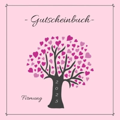 Abbildung von Gutscheinbuch Firmung: farbiges Gutscheinheft zum selbst gestalten Geschenkidee zur Firmung Geschenkbuch für Mädchen