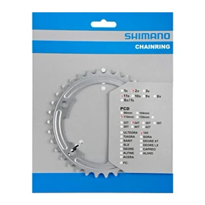 Abbildung von Shimano 105 FC 5800 Kettenblätter Ausführung 34T 2017 Kettenblatt