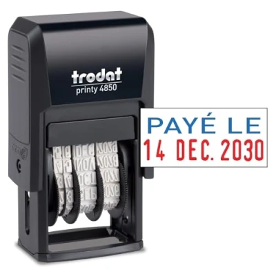 Abbildung von trodat Datumstempel Printy Dater 4850L &quot;PAYÉ LE&quot; (FR)