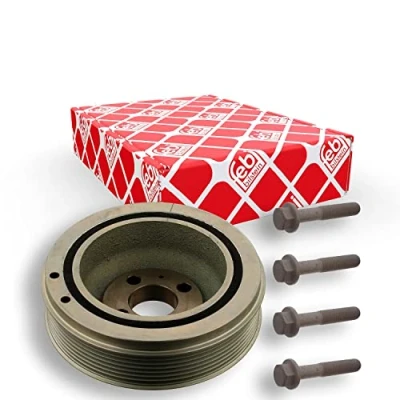 Abbildung von febi BILSTEIN 33814 Kurbelwellenriemenscheibe 7PK 144 6 mit Schrauben, für Kurbelwelle Plus FIAT: Ducato III Bus, II Bus