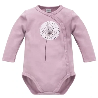 Abbildung von Pinokio Baby Mädchen Bodysuits Long Sleeve Buttoned Underwear, Pink Dandelion, 74 EU