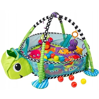 Abbildung von COIL Spielmatte Spielmatte,Krabbeldecke mit Spielbogen,Lernmatte,30 Bälle,Grün