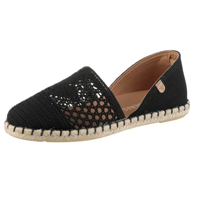 Abbildung von VERBENAS Espadrille &quot;Carmen Crochet Lino Paris&quot;, Slipper, Sommerschuh, Strandschuh im Häkel Look