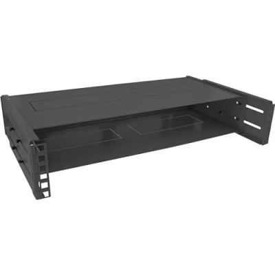 Abbildung von InLine 19&quot; Rack zur Wandmontage, 2HE, 24 40cm Tiefe, mit Abdeckung, schwarz