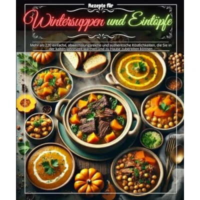 Abbildung von Rezepte für Wintersuppen und Eintöpfe Mehr als 220 einfache, abwechslungsreiche authentische Köstlichkeiten, die Sie in der kalten Jahreszeit wärmen zu Hause zubereiten können