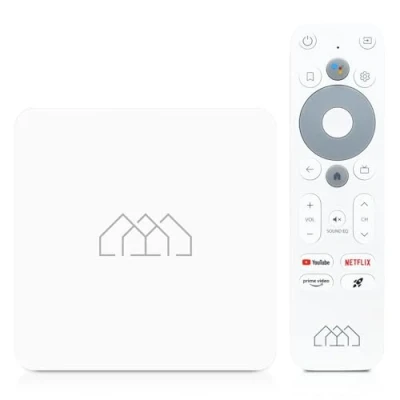 Abbildung von AB COM Homatics Box R Lite 4K Smart TV Media Player Streaming Client Android 11 Flash eMMC 16GB Bluetooth 5 100 Mbps Fast Ethernet LAN Port Chromecast Ultra HD AV1