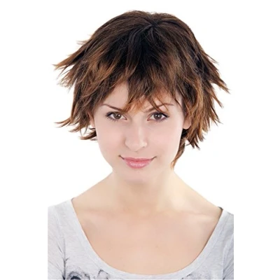Abbildung von Brünetter Stufen Bob, Perücke/Wig 49033 2T30 ca. 20 cm
