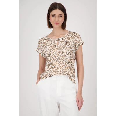 Abbildung von Monari T Shirt Leo allover Mit Rundhalsausschnitt