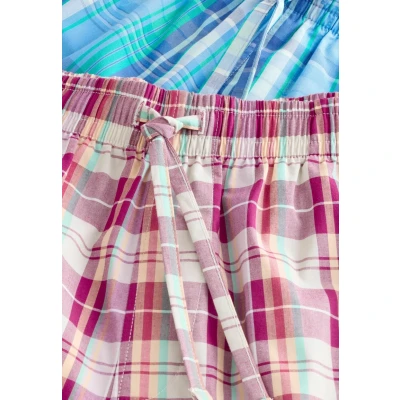 Abbildung von Next Regular FIT 2 PACK Nachtwäsche Hose, Herren, Größe: Large, Blue red check