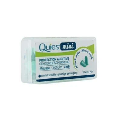 Abbildung von Quies Mini Gehörschutz, Schaumstoff, 3 Paar