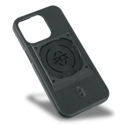 Abbildung von SKS GERMANY COMPIT Cover für iPhone 14 Pro Handyhülle mit Befestigungsvorrichtung System (angenehme Haptik, Stoßdämpfend, Befestigungsvorrichtung, aus verschleißfestem Kunststoff)