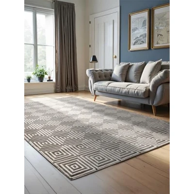 Abbildung von ELLE DECORATION Teppich &quot;Tourmaline&quot;, rechteckig, 9 mm Höhe, Wohnzimmer, Schlafzimmer, Weich, Hoch Tief Effekt, Flur, Glanz