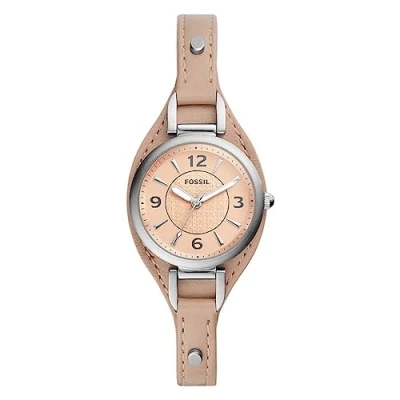 Abbildung von Fossil Carlie MINI Uhr, Damen, Größe: One Size, Creme