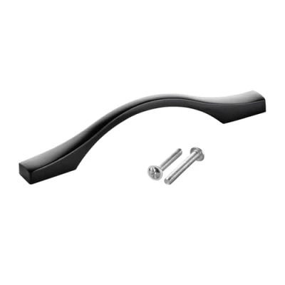 Abbildung von SO TECH® Möbelgriff Bügelgriff Blackline XV schwarz matt inkl. Schrauben (1 St), Schubladengriff Schrankgriff Bohrlochabstand (BA) 96 mm