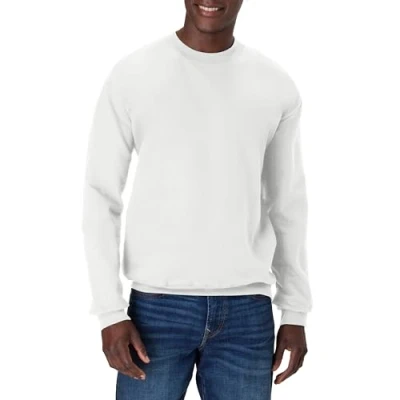 Abbildung von Hanes Herren Ultimative Baumwolle Sweatshirt, Weiß, Medium