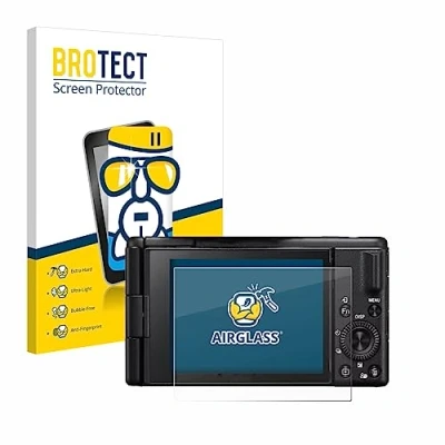 Abbildung von BROTECT Schutzglas für Sony ZV 1 II Vlog Kamera Schutzfolie Panzer Folie Glas [Extrem Kratzfest 9H, Anti Fingerprint, Ultra Transparent]